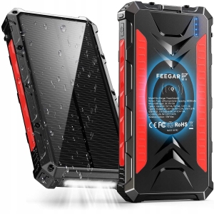 Powerbank Solar Feegar 36000mah 20W 4xUSB Indukcja