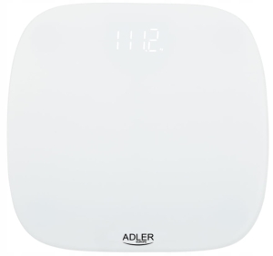 ADLER AD8176 WAGA ŁAZIENKOWA SZKLANA BIAŁA180 Kg
