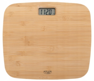 ELEKTRONICZNA WAGA ŁAZIENKOWA DREWNIANA ADLER 8173
