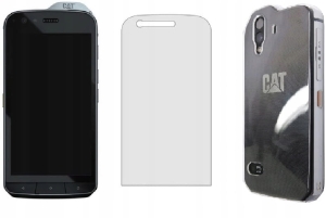 Szkło hartowane 9H + etui silikonowe DO CAT S61
