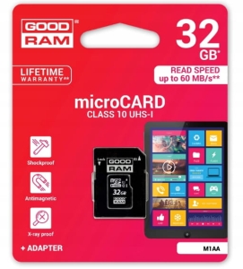 32GB KARTA MICROSD GOODRAM MICRO CLASS 10 SDHC +AD