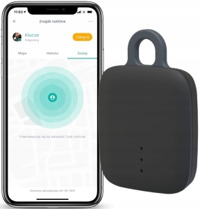 notiOne GO LOKALIZATOR KLUCZY PSA SAMOCHÓD ROWER CZARNY
