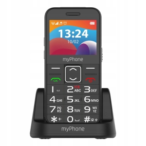 TELEFON KOMÓRKOWY DLA SENIORA myPhone Halo 3 LTE Czarny 4G DUAL SIM Stacja