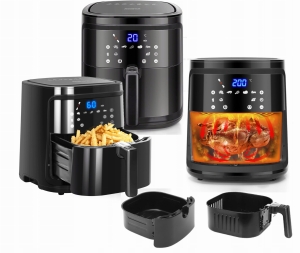 FRYTKOWNICA BEZTŁUSZCZOWA 7L 1900W AIR FRYER XL FRYTOWNICA AVA LCD CZARNA