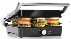 OPIEKACZ TOSTER GRILL ELEKTRYCZNY SAM 2000W ROZKŁADANY DO KANAPEK PANINI