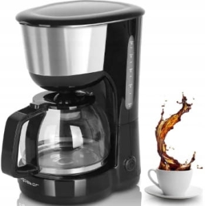 PRZELEWOWY EKSPRES DO KAWY 1,25 l Aigostar Chocolate Szklany Sitko 1000W