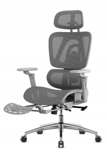 Fotel Ergonomiczny Biurowy z Podnóżkiem Mark Adler Expert 7.9 Grey
