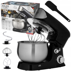 Robot kuchenny PLANETARNY Mikser Hak Mieszadło Trzepaczka Pokrywa 1200W 3L