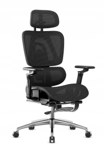 Fotel Ergonomiczny Biurowy z Podnóżkiem Mark Adler Expert 7.9 Black