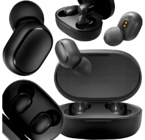 SŁUCHAWKI BEZPRZEWODOWE XIAOMI EARBUDS BASIC 2 CZARNE + POWERBAN