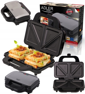 TOSTER OPIEKACZ SANDWICH DO KANAPEK DUŻY XXL 1300W AD 3043