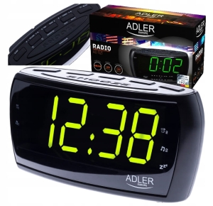 RADIOBUDZIK RADIO FM/AM ZEGAR LED ADLER AD 1121