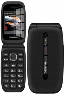 Telefon z klapką MAXCOM MM828 Czarny LTE dla seniora SOS VoLTE 1000 mAh