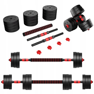 Hantle Athler Lion 2.0 regulowane Sztanga 20kg zestaw Hantli 2x10kg Gryf