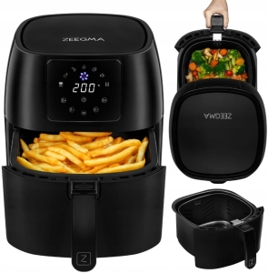 FRYTKOWNICA BEZTŁUSZCZOWA FRYTOWNICA AIR FRYER 4,5L MOCNA 1400W LCD TIMER