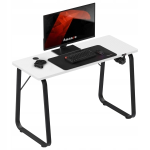 Biurko GAMINGOWE komputerowe Huzaro Hero 1.5 White DLA GRACZA 120cm