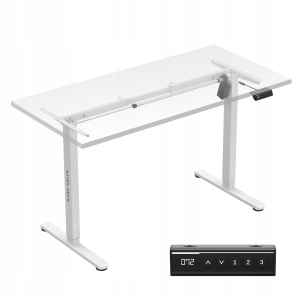 STELAŻ Biurka z ELEKTRYCZNĄ REGULACJĄ wysokości Mark Adler Xeno 2.1 White