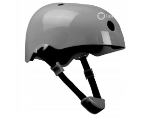 Kask dziecięcy ochronny Lionelo szary ROWER HULAJNOGA 50-56 cm