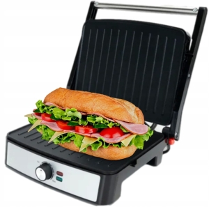 OPIEKACZ TOSTER GRILL ELEKTRYCZNY MOCNY 2200W ROZKŁADANY 4w1 KANAPKI PANINI