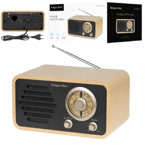 Radio Sieciowe Antena Teleskopowa RETRO AM/FM Kruger&Matz KM0828