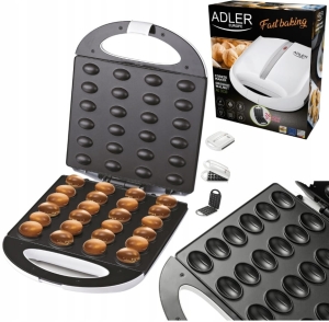 OPIEKACZ DO ORZESZKÓW CIASTEK Forma 24szt Powłoka non-stick 1600W PRZEPISY