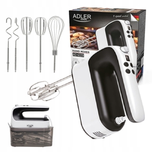Mikser Ręczny Robot Kuchenny Z Ubijakami LCD 600W 9 Prędkości Turbo AD4429