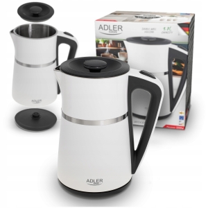 Czajnik Elektryczny 1,7L Stal Nierdzewna 2200W Podwójne Ścianki AD1355w