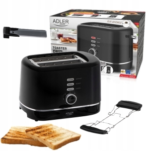 Toster Elektryczny Opiekacz Na 2 Kromki Do Tostów Ruszt Do Bułek AD3224b