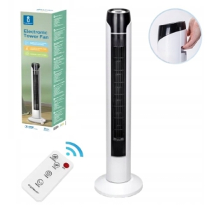 Wentylator Kolumnowy Podłogowy 50W Wiatrak 3 Prędkości + PILOT LCD Aigostar