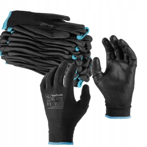 Rękawice robocze poliuretanowe Rebel RB-1016 rozmiar 9 - M 12 par