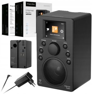Radio internetowe Kruger&Matz Bluetooth 5.0 wyświetlacz 2,4" Wi-Fi KM0818.1