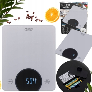 Waga kuchenna ADLER AD3173s precyzyjna srebrna 10kg