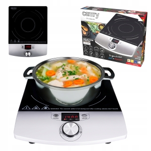 Kuchenka indukcyjna jednopalnikowa podwójna regulacja 2000W Timer CR6515