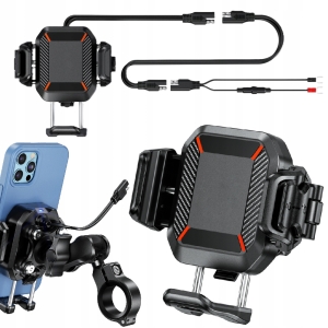 Uchwyt motocyklowy antywibracyjny R24 Damper ŁADOWANIE INDUKCYJNE