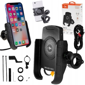 Uchwyt motocyklowy Extremestyle R9W-PD z ładowaniem indukcyjnym i USB-C
