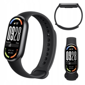 Smartband ekran AMOLED 21 dni pracy baterii Xiaomi Mi Band 10 czarny