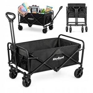 Wózek plażowy transportowy składany ogrodowy Rebel Active 80L 100kg