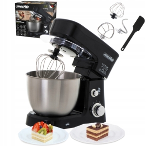 Robot Kuchenny Planetarny Mikser Mocny 1200W Misa Stal 3,5L 3 Mieszadła