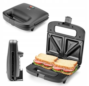 Toster Opiekacz do kanapek tostów 1000W Huslog EasyBite HUS1042 Czarny