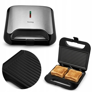 Opiekacz Toster Grill do Kanapek Panini Huslog HUS1075 750W Srebrny